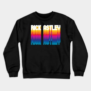 Retro Rick Proud Name Personalized Gift Rainbow Style Crewneck Sweatshirt